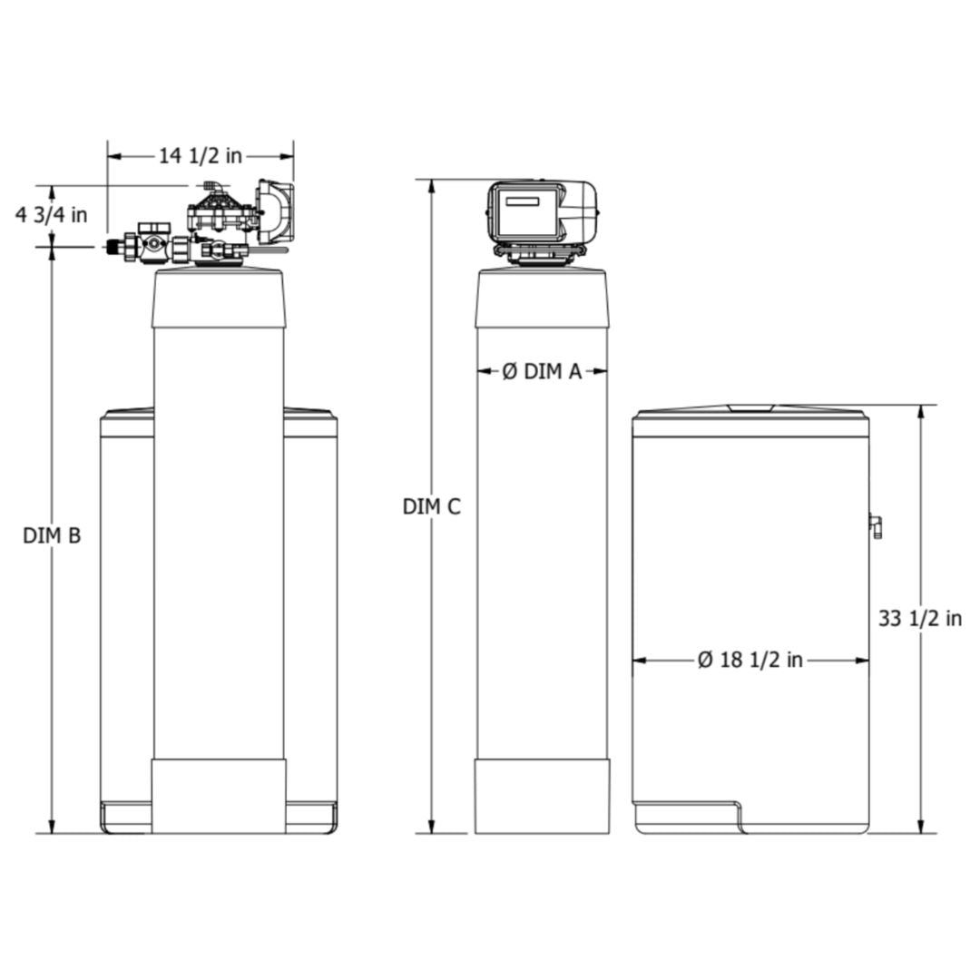 Pentair Pelican Salt-Based Water Softener System