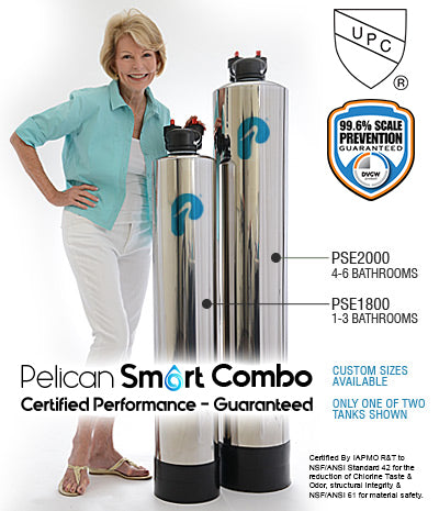 Pelican Whole House Filter & Water Softener Alternative Combo - PSE1800 | PSE2000