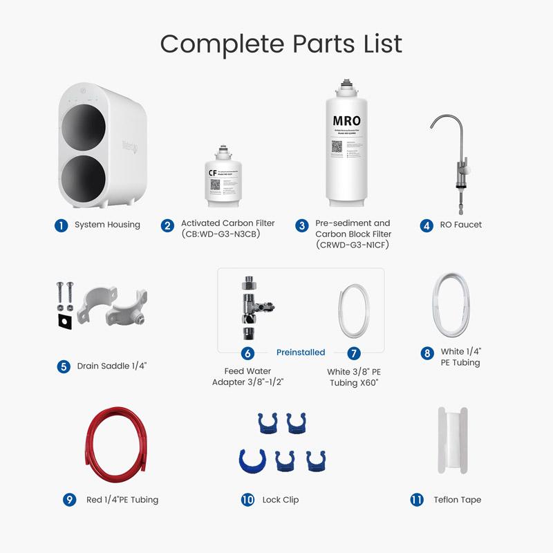 Waterdrop Reverse Osmosis System for Home (WD-G2)