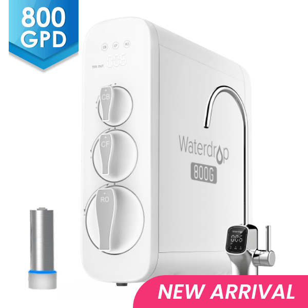 Waterdrop Reverse Osmosis Tankless Water Filter System With UV Sterilizing Light | G3P800